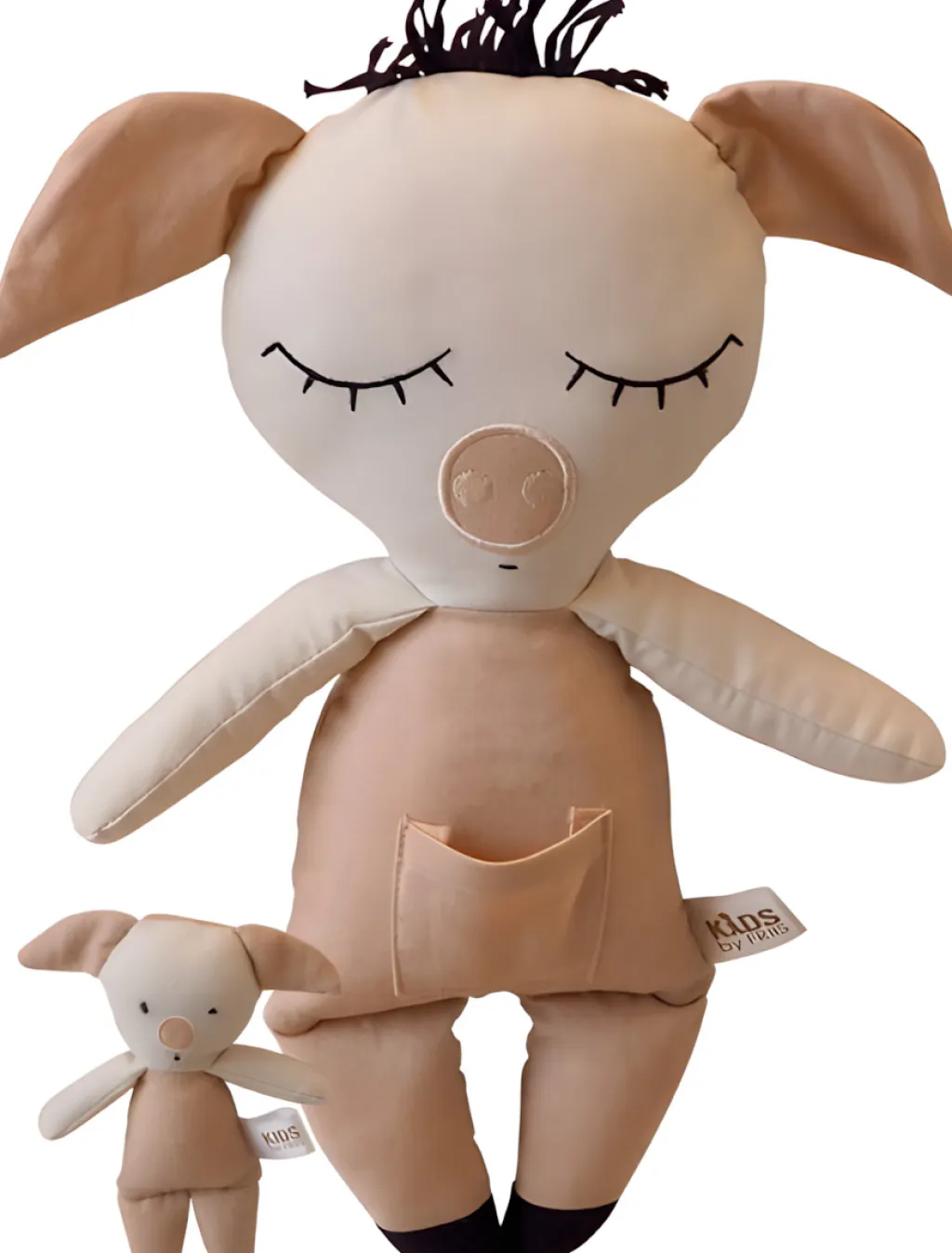Online Stofdukke Gris m. Baby 35 cm Børn Tøjdyr Og Nusseklude