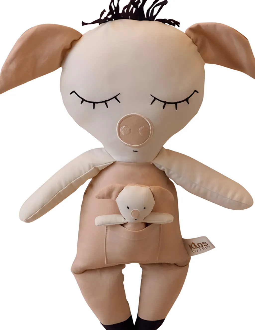 Online Stofdukke Gris m. Baby 35 cm Børn Tøjdyr Og Nusseklude