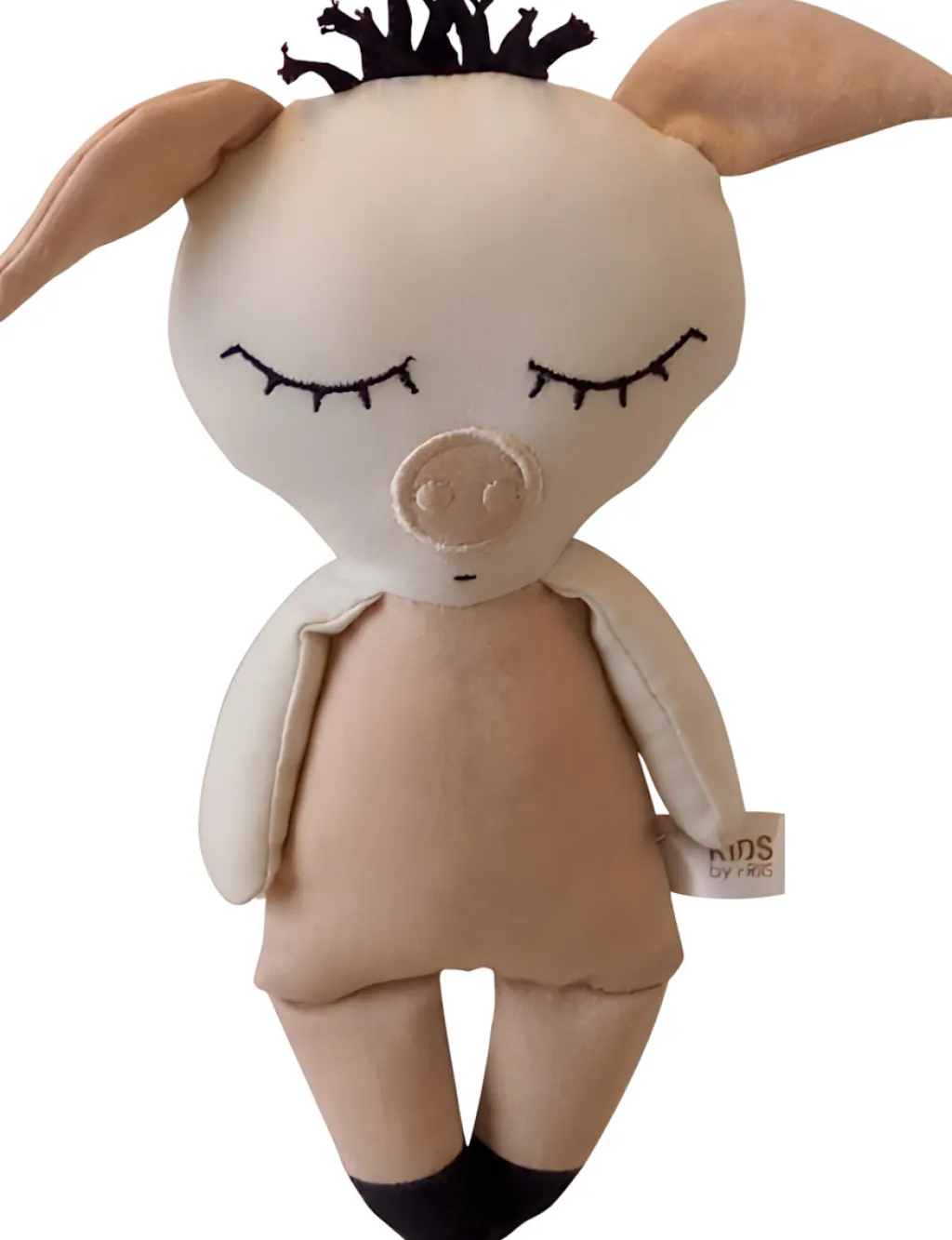 Børn Kids By Friis Tøjdyr Og Nusseklude > Stofdukke Gris m. Rangle 19 cm
