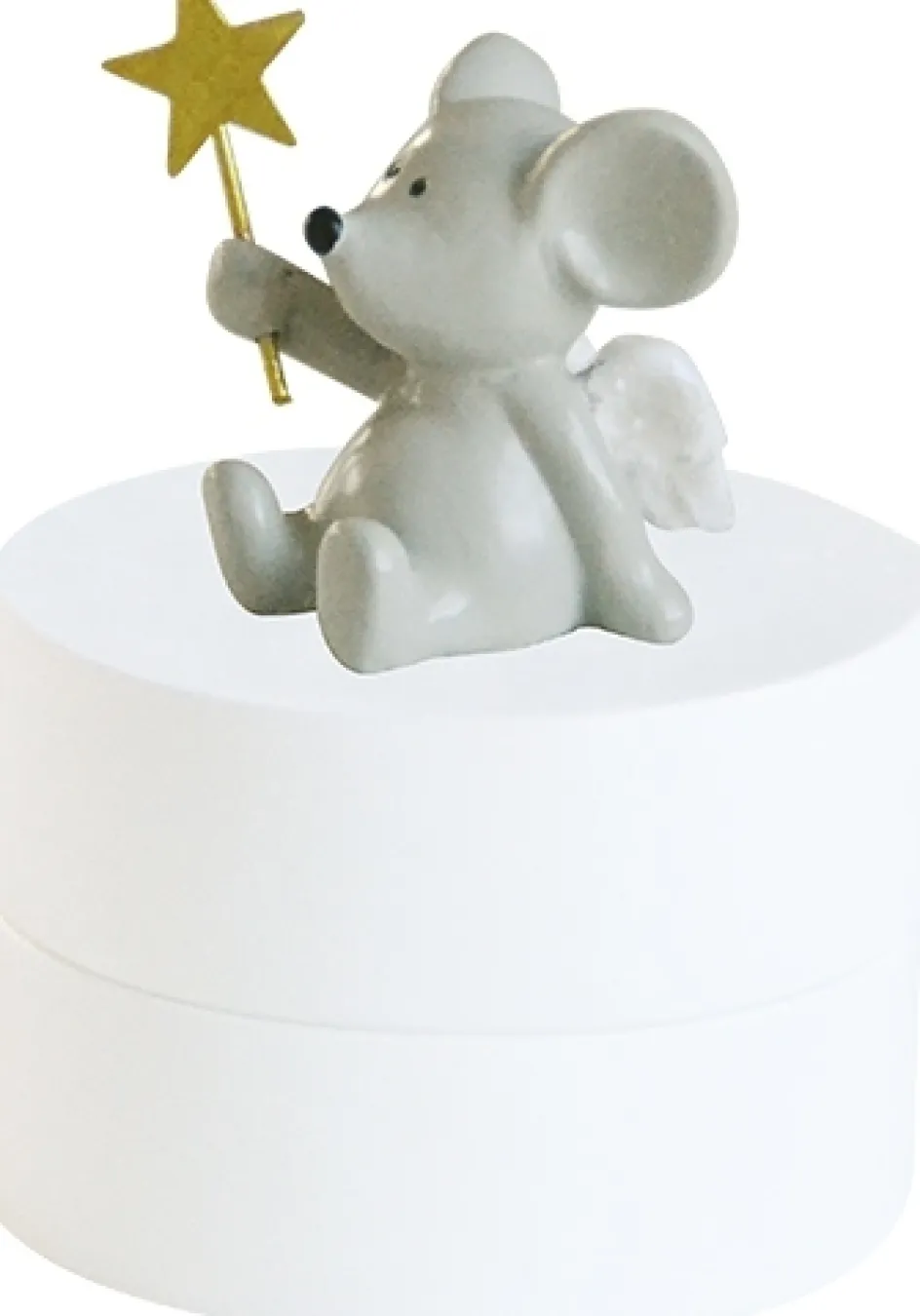 Clearance Kids By Friis Tandæske Tandfe Mus Ø4,5 cm, Hvid