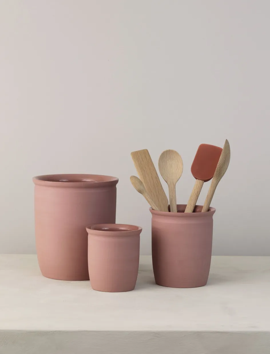 New Knabstrup Keramik Syltekrukke , Dark Rose