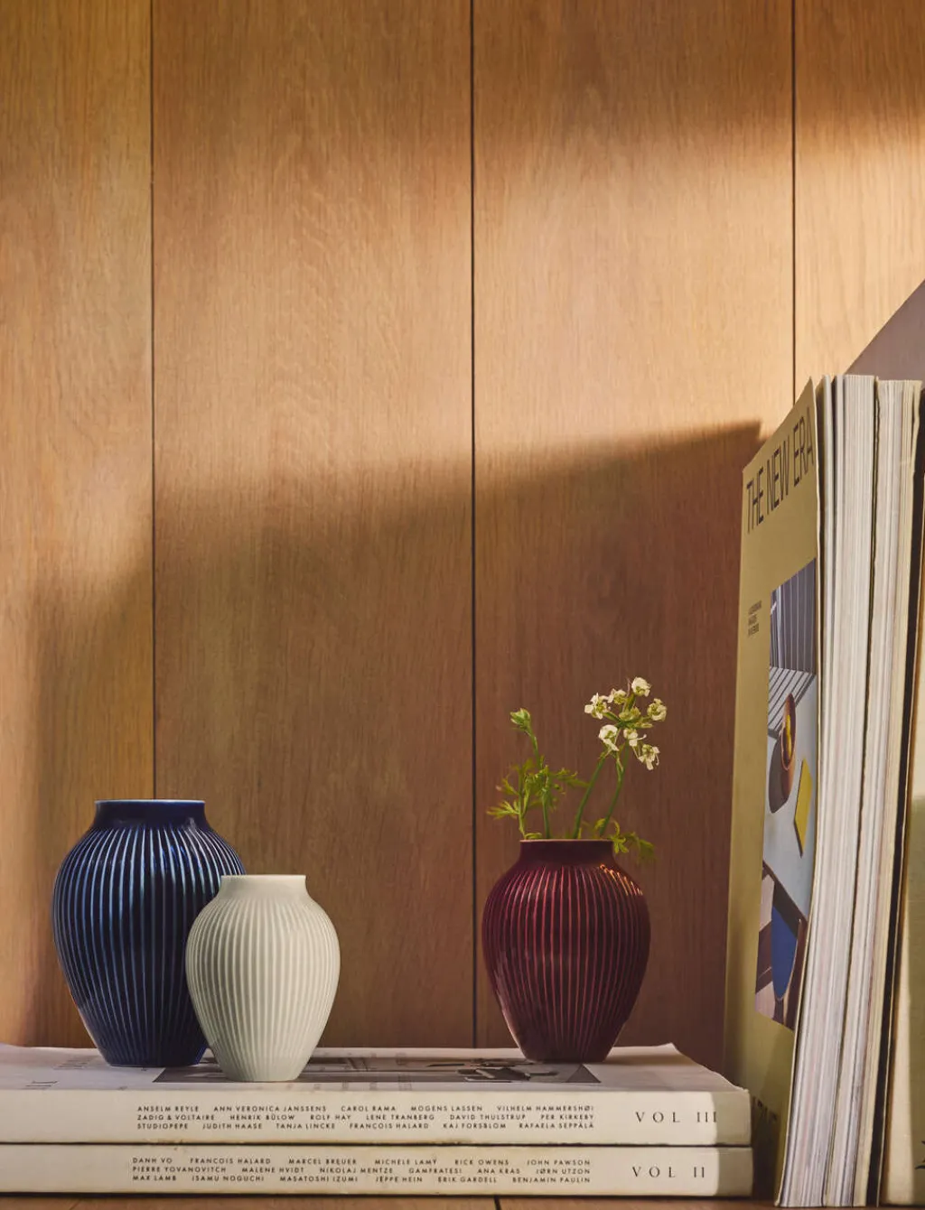 Knabstrup Keramik Stue|Vaser > Ripple Vase 3 stk,