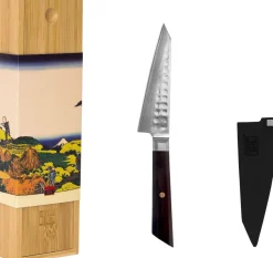 KOTAI Universalkniv > Bunka Damascus Universalkniv 13,5 cm, Ibenholt