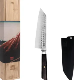 KOTAI Japanske Knive > Bunka Santoku Kniv 17 cm, Ibenholt