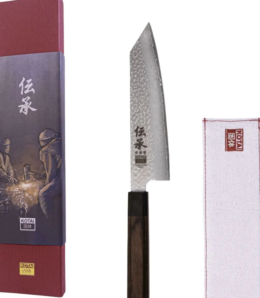 Outlet Densho Kiritsuke Knife 19 cm, Pakkatræ Japanske Knive