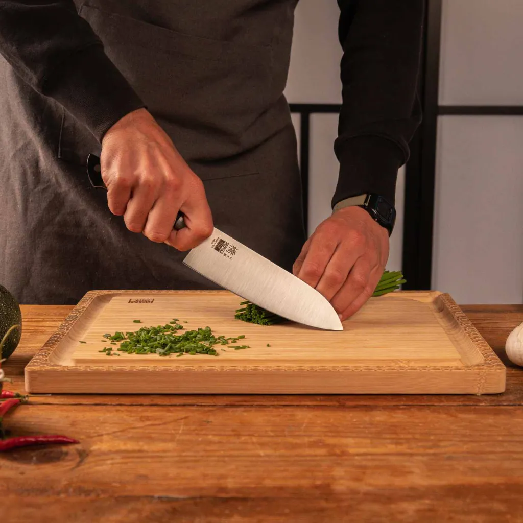 KOTAI Japanske Knive > Hashi Classic Santoku Kniv 17 cm, Pakkatræ