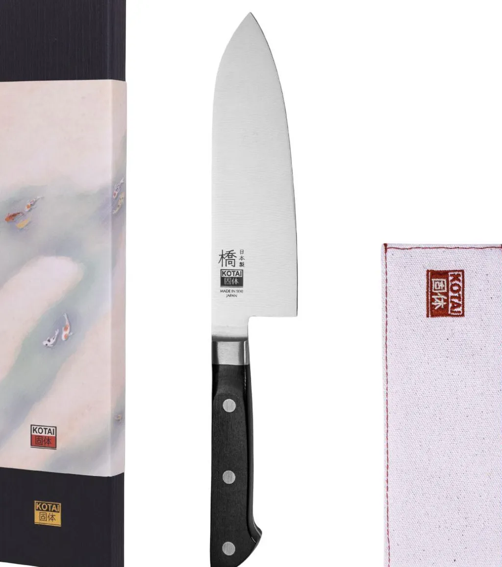 KOTAI Japanske Knive > Hashi Classic Santoku Kniv 17 cm, Pakkatræ
