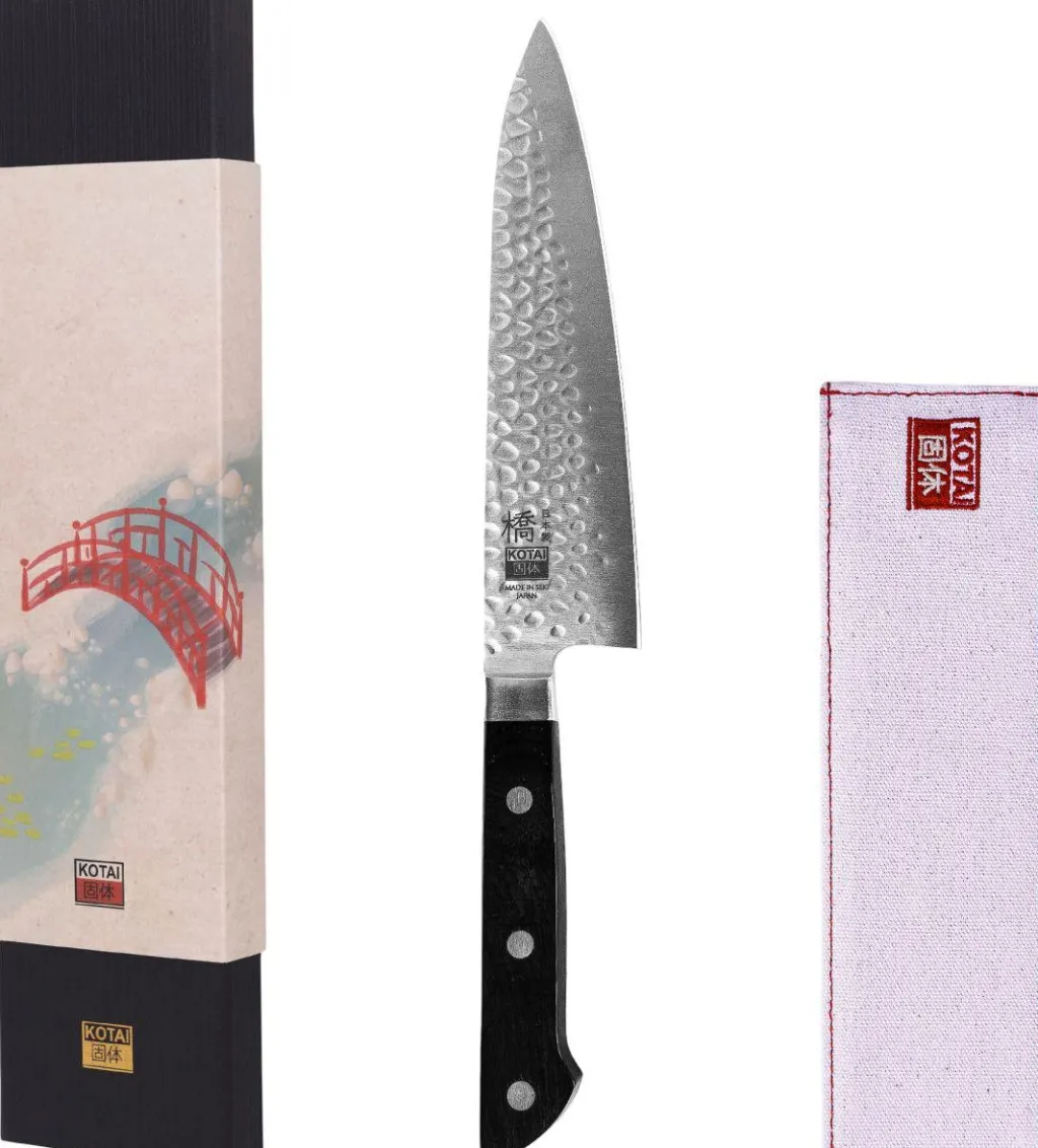 Sale Hashi Tsuchime Gyuto Kokkekniv 20 cm, Rustfrit Stål Japanske Knive