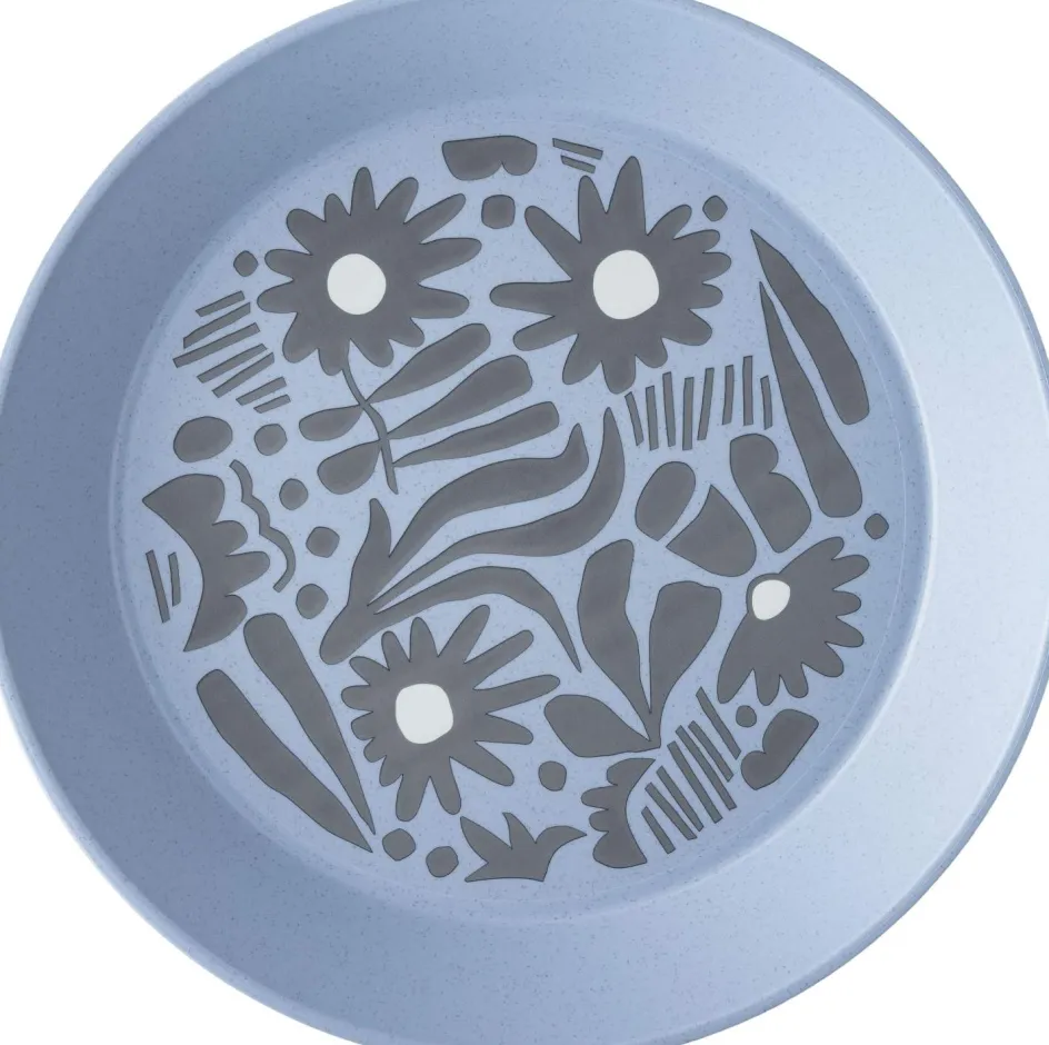 Online Koziol BLOMSTER Dyb Tallerken 24 cm, Nature Flower Blue