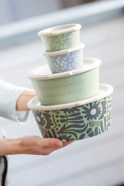 Koziol Opbevaring Til Køkkenet|Madkasser Og -Poser > BLOMSTER Opbevaringsboks 2,2 L, Nature Leaf Green