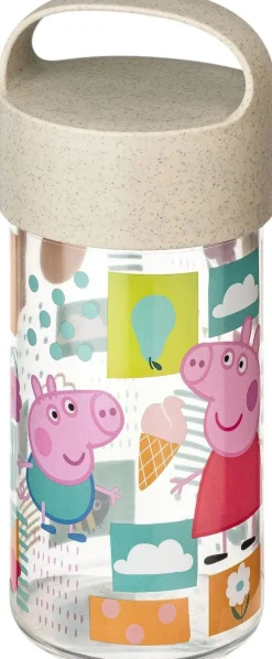 Sale Koziol BUDDY Gurli Gris Snackboks/Drikkedunk 500 ml, Organic Sand