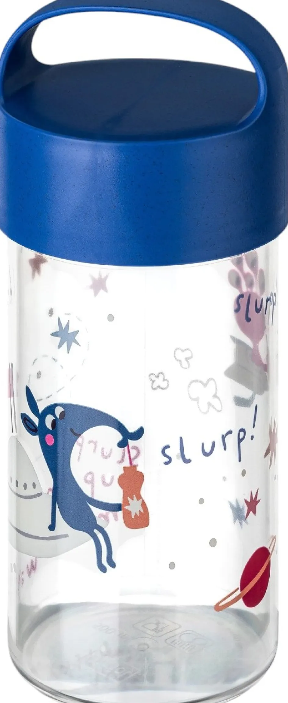 Hot Koziol BUDDY Space Snackboks/Drikkedunk 500 ml, Organic Space Blue