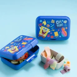 Koziol CANDY SvampeBob Firkant Madpakke 19x13,5 cm, Organic Space Blue