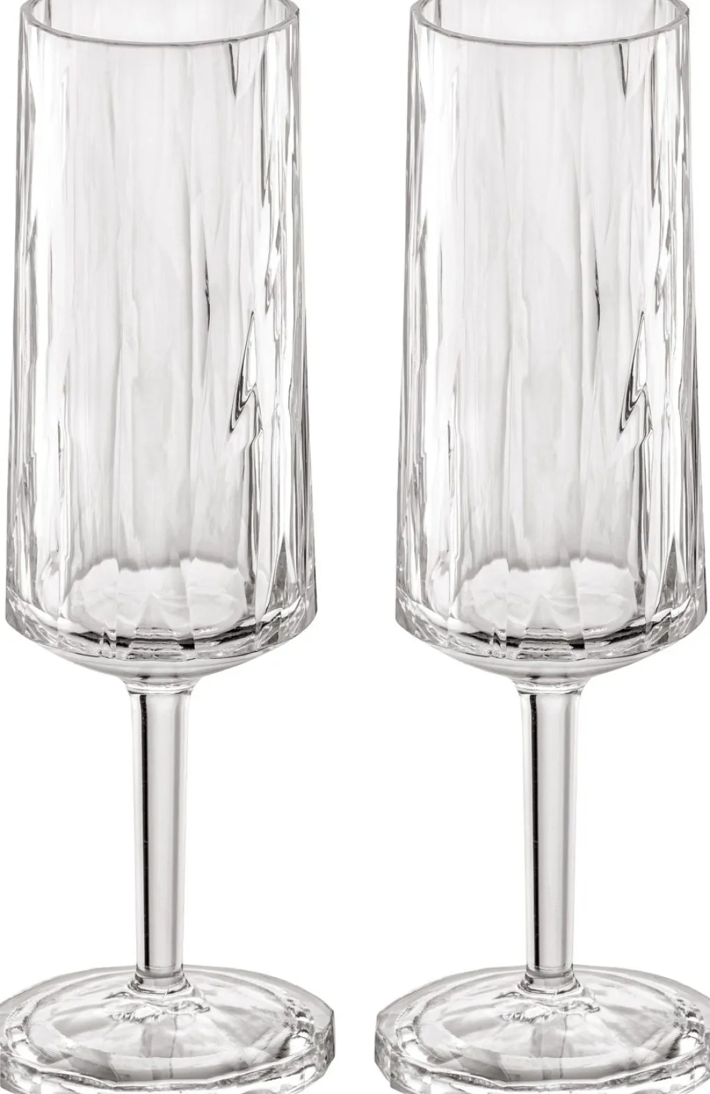 Koziol Champagneglas|Champagneglas > CLUB No. 14 Champagneglas 2 stk. 10 cl, Crystal Clear