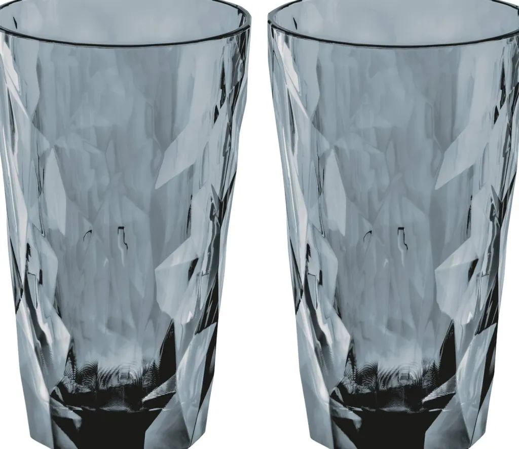 Koziol Vandglas > CLUB No. 6 Vandglas 2 stk. 30 cl, Grå