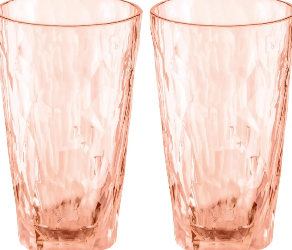 Koziol Vandglas > CLUB No. 6 Vandglas 2 stk. 30 cl, Rose Quartz