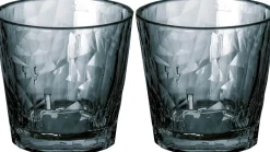Discount Koziol CLUB No. 22 Vandglas 2 stk. 25 cl, Grå