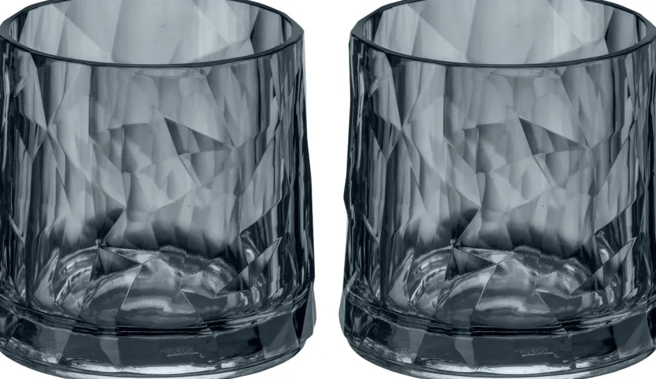 New Koziol CLUB No. 2 Whiskeyglas 2 stk. 25 cl, Grå