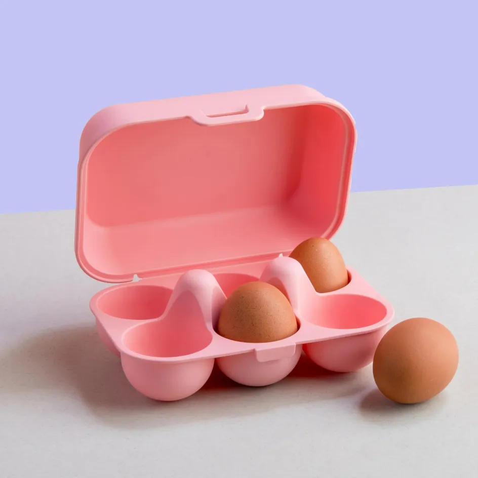 Outlet Koziol EGGS TO GO Mini Æggebakke 17x11,8 cm, Sweet Pink
