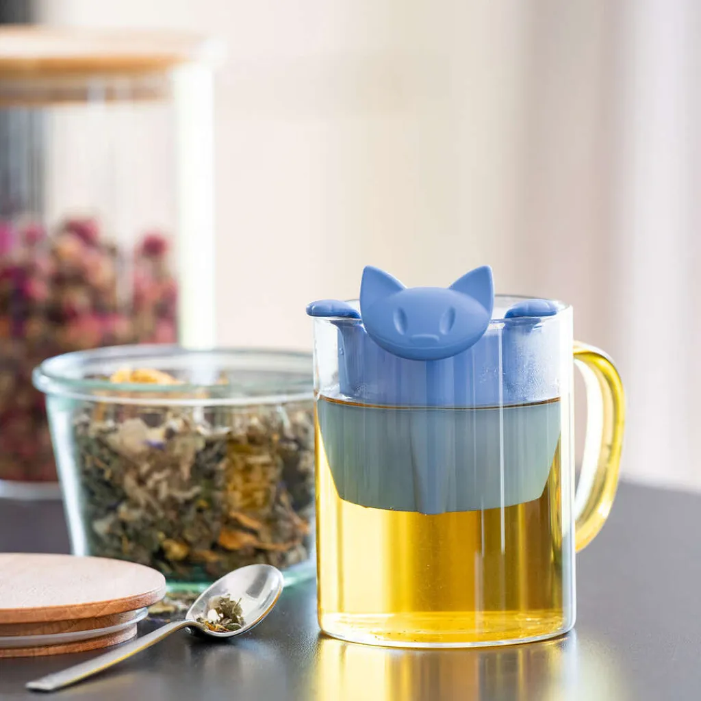Hot MIAOU Tesi 7,7 cm, Strong Blue Tilbehør Til Kaffe Og Te
