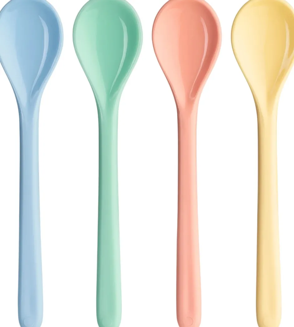 Hot Koziol NORA Ske 4 stk. 13,4 cm, Sweet Blue/Grøn/Pink/Gul