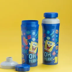 Hot OLLI SvampeBob Firkant Vandflaske 500 ml, Børn Drikkedunke Til Børn|Opbevaring Til Køkkenet