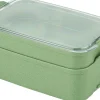 Koziol Opbevaring Til Køkkenet|Madkasser Og -Poser > STAKK BENTO BOX Opbevaringsboks 2 L, Nature Leaf Green/Crystal Clear