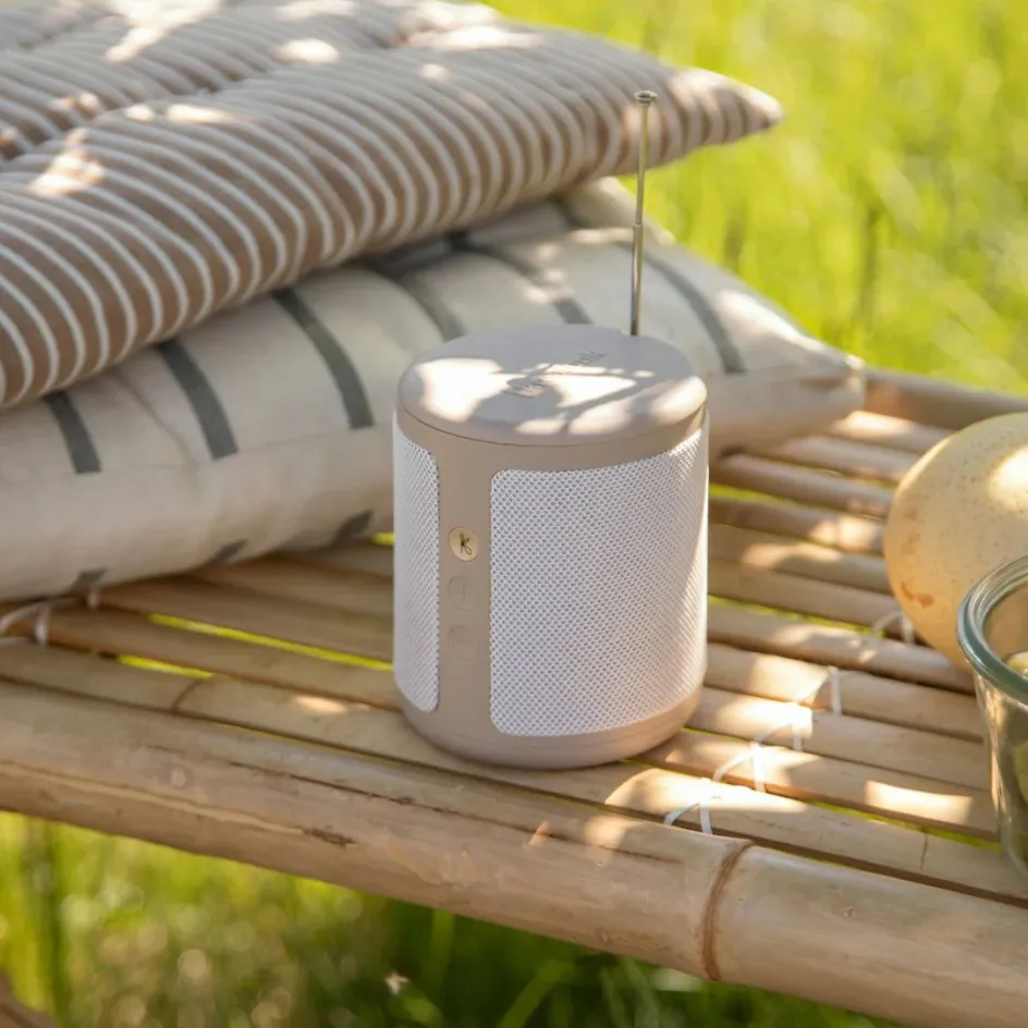 Online kreafunk Dabbie DAB+ Radio m. Bluetooth H10,5 cm, Ivory Sand