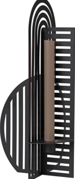 Outlet Shadow Lysestage H37 cm, Sort Lysestager
