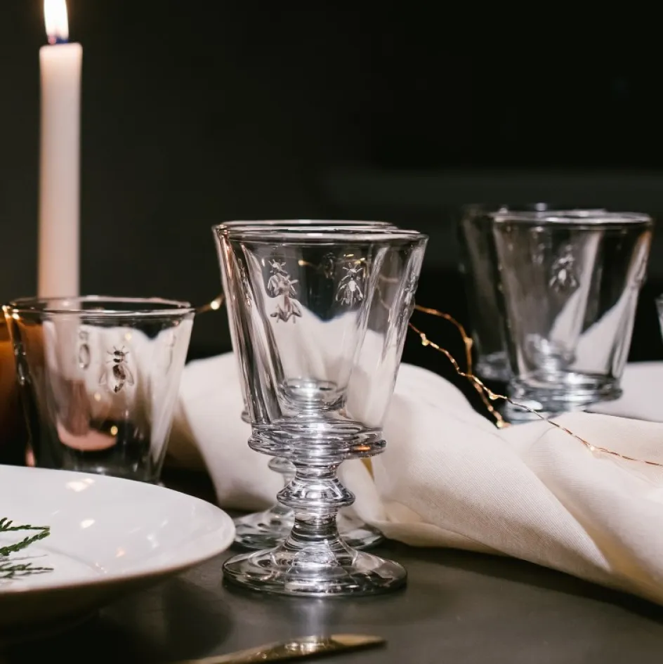 Outlet La Rochère Abeille Glas på Fod 6 stk. 35 cl