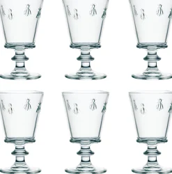Outlet La Rochère Abeille Glas på Fod 6 stk. 35 cl