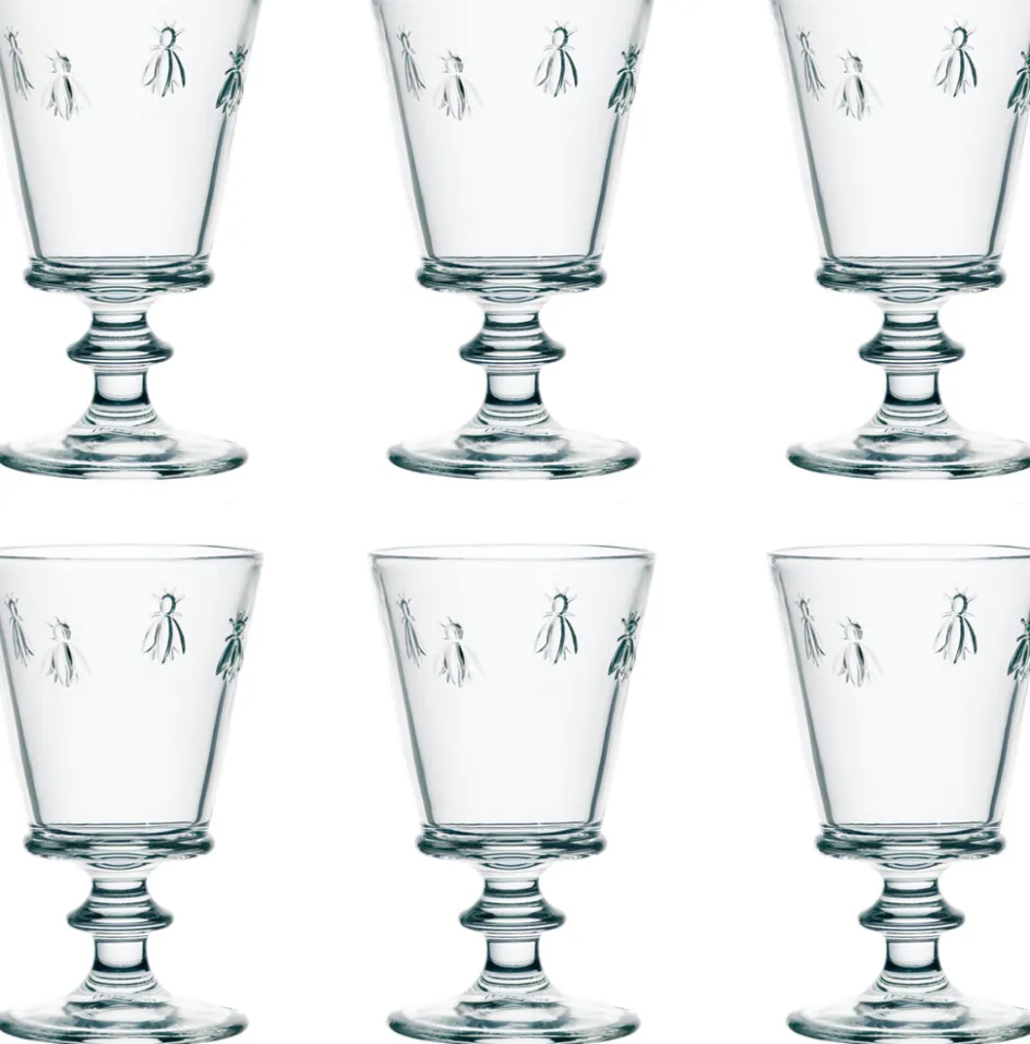 Outlet La Rochère Abeille Glas på Fod 6 stk. 35 cl