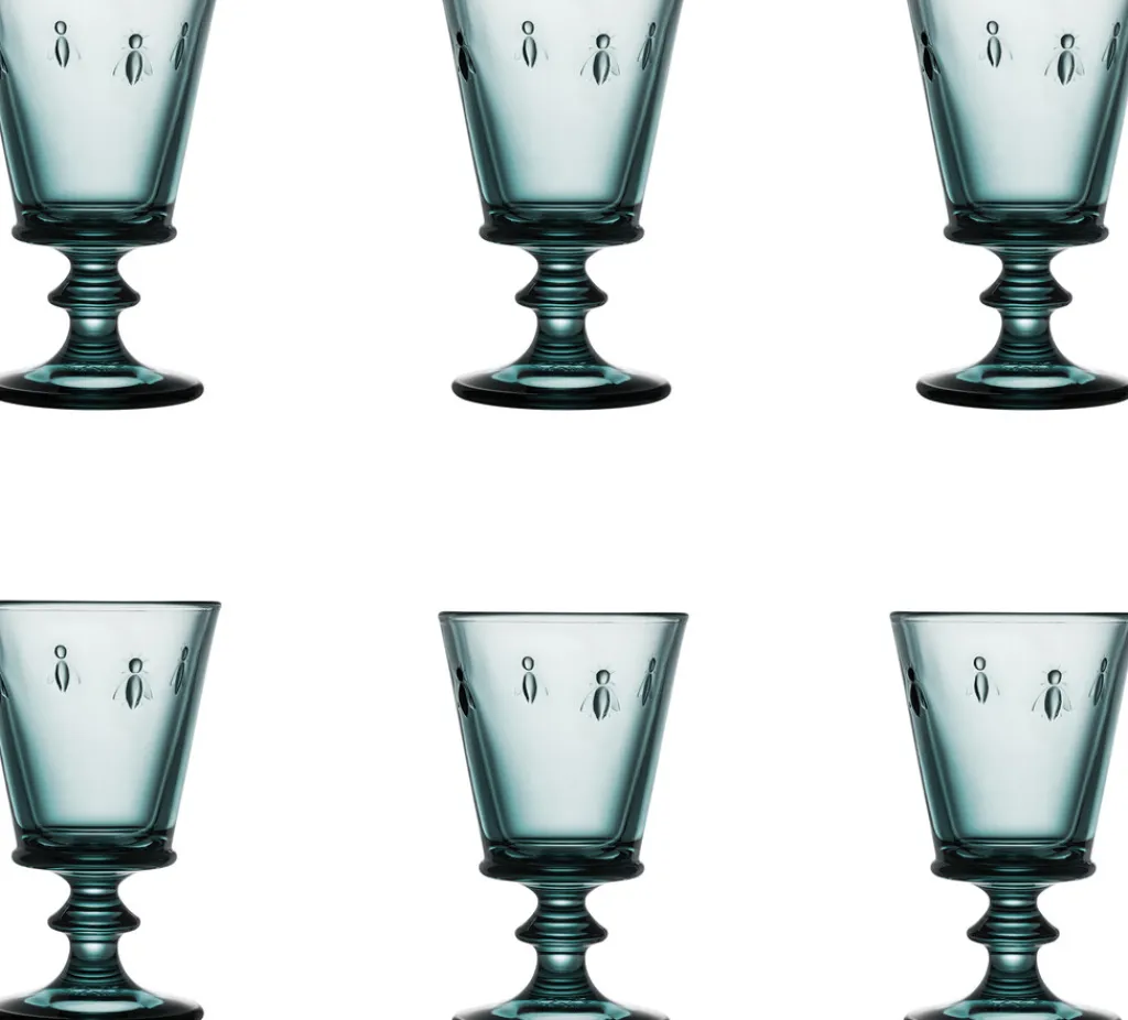 La Rochère Vandglas > La Rochére Abeille Vandglas 6 stk. 24 cl, Mørkeblå