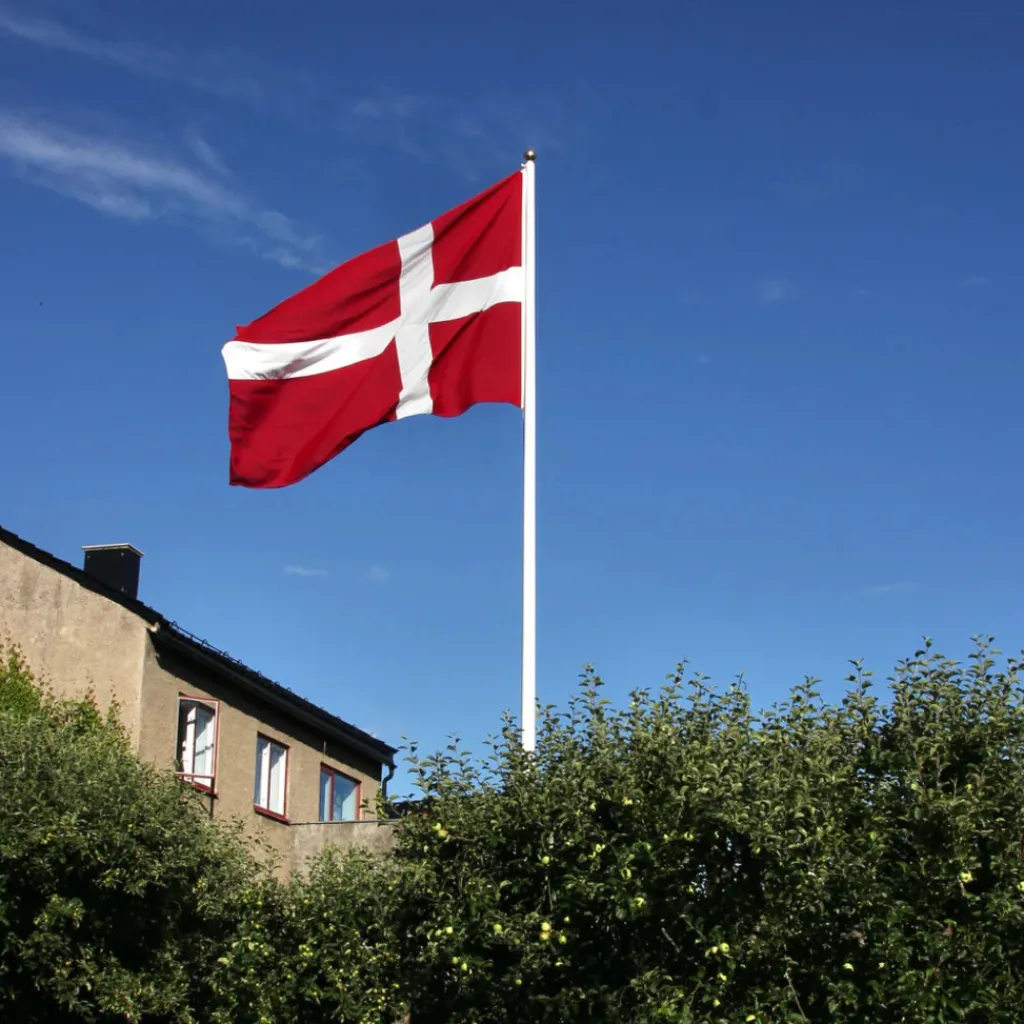 Online Dannebrogsflag 1219 til Flagstang Uderum