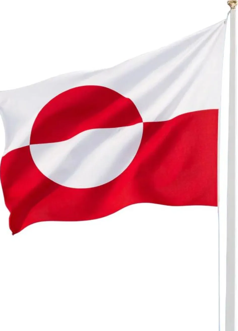 Best Langkilde & Søn Grønlandsk Flag til Flagstang