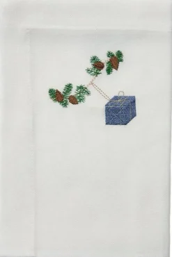 Clearance Langkilde & Søn Juleserviet 50x50 cm, Blå Gave
