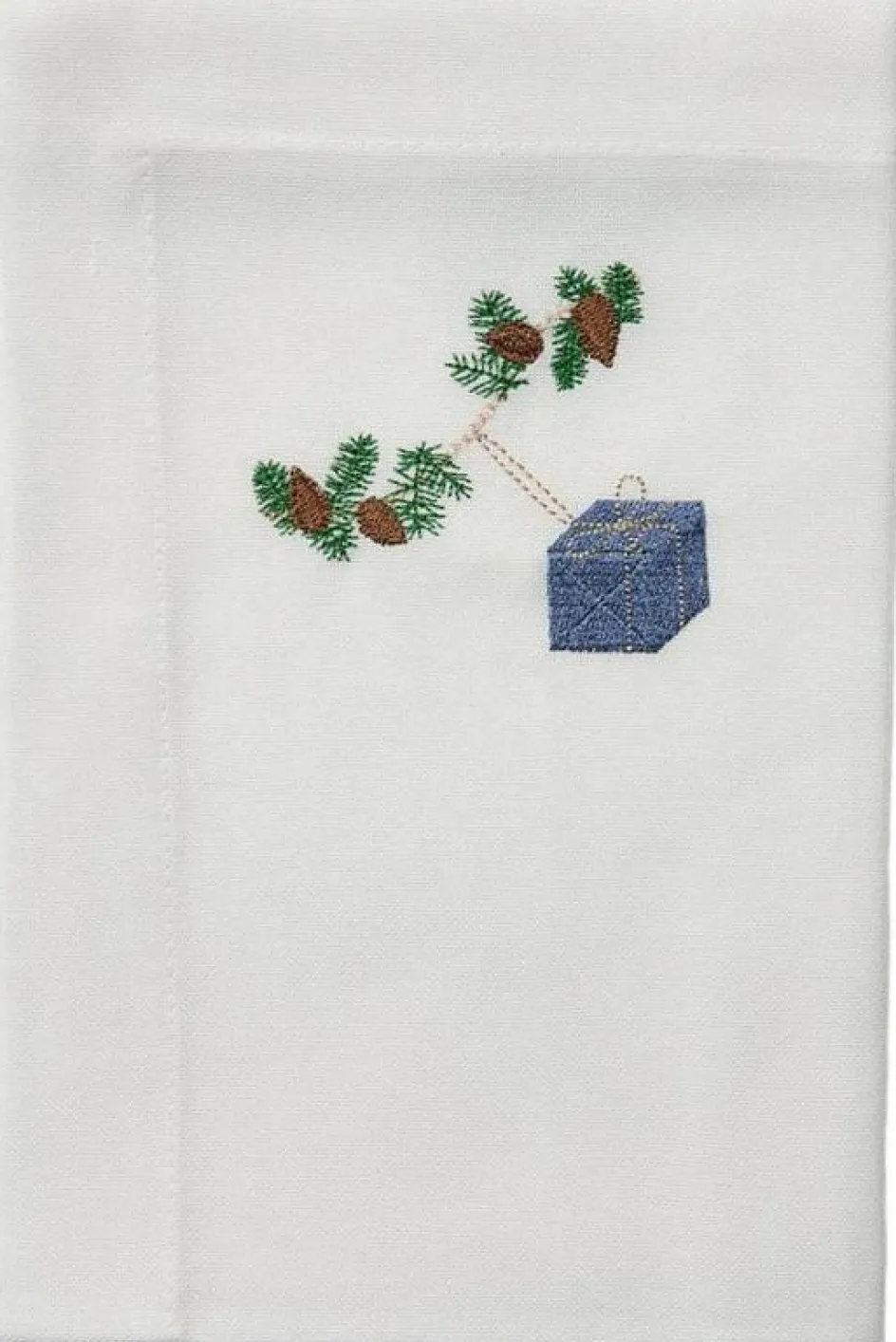 Clearance Langkilde & Søn Juleserviet 50x50 cm, Blå Gave