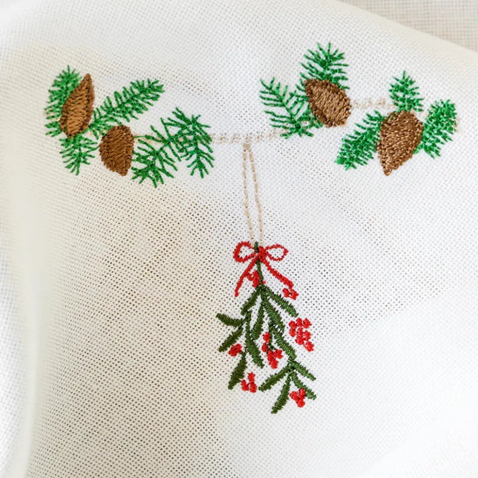 Discount Langkilde & Søn Juleserviet 50x50 cm, Mistelten