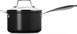 Best Le Creuset Essential Kasserolle m. Keramisk Non-stick Belægning 18 cm/2,8 L, Black