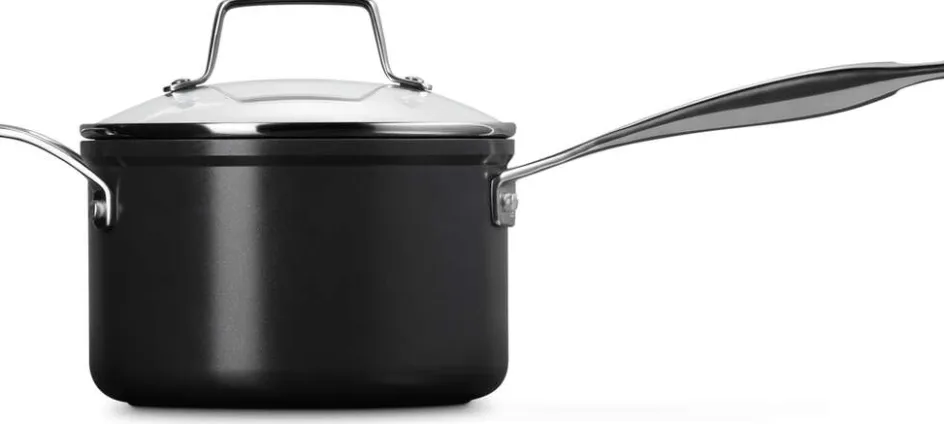 Best Le Creuset Essential Kasserolle m. Keramisk Non-stick Belægning 18 cm/2,8 L, Black