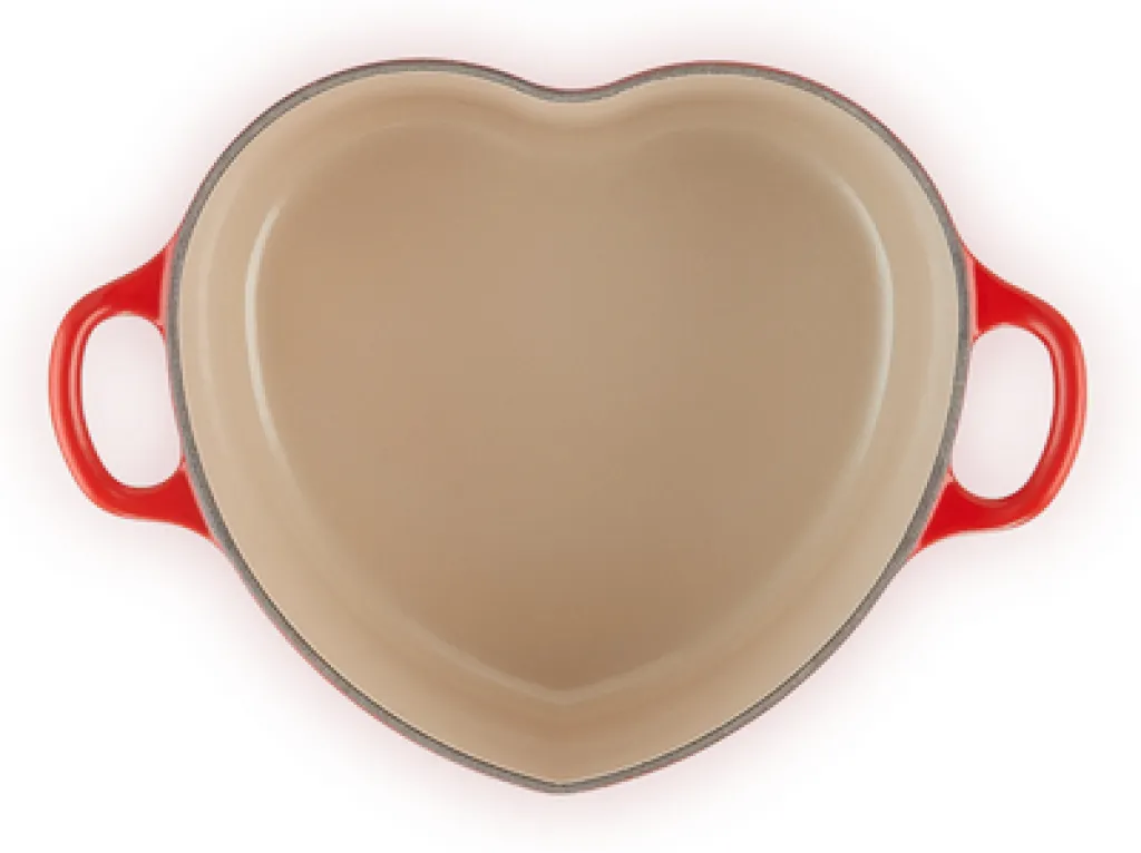 Le Creuset Gryder Og Kasseroller > Heart Gryde m. Hjerteformet Knop 20 cm/1,9 L, Cerise