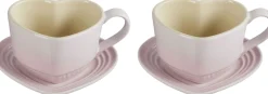 Online Heart Signature Kop m. Underkop 2 stk., Shell Pink Kopper