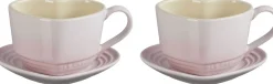 Online Heart Signature Kop m. Underkop 2 stk., Shell Pink Kopper