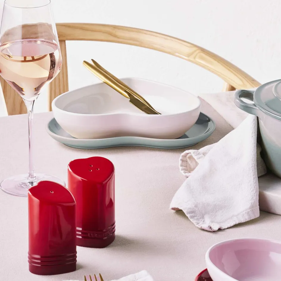 Best Le Creuset Heart Signature Salt- og Pebersæt, Cerise