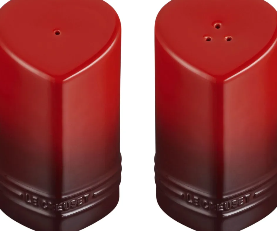 Best Le Creuset Heart Signature Salt- og Pebersæt, Cerise
