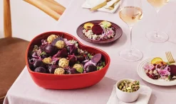 Outlet Le Creuset Heart Skål , Cerise