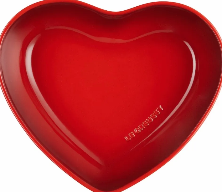 Outlet Le Creuset Heart Skål , Cerise