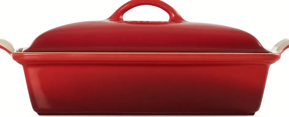 Outlet Le Creuset Heritage Fad m. Låg 33 cm/3,8 L, Cerise