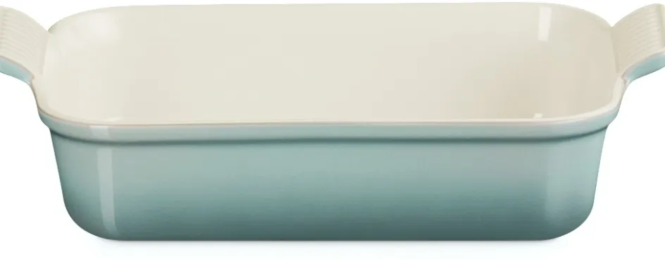 New Le Creuset Heritage Rektangulært Fad , Sea Salt