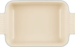 New Le Creuset Heritage Rektangulært Fad , Azure